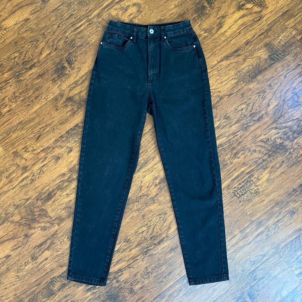 Cotton On - Black High Waist Skinny Mom Jeans